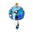 Load image into Gallery viewer, Glass Mushroom with Colorful Patterns. Handmade Glass Christmas ornament. 2022-590
