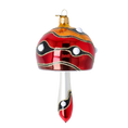 Load image into Gallery viewer, Forest Mushroom. Handmade Glass Christmas ornament. 2022-591
