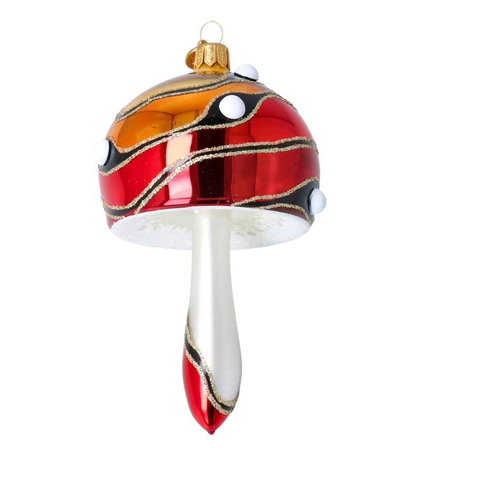 Scarlet Current Spore | Hand-Painted Glass Ornament | Blubom 2022-591