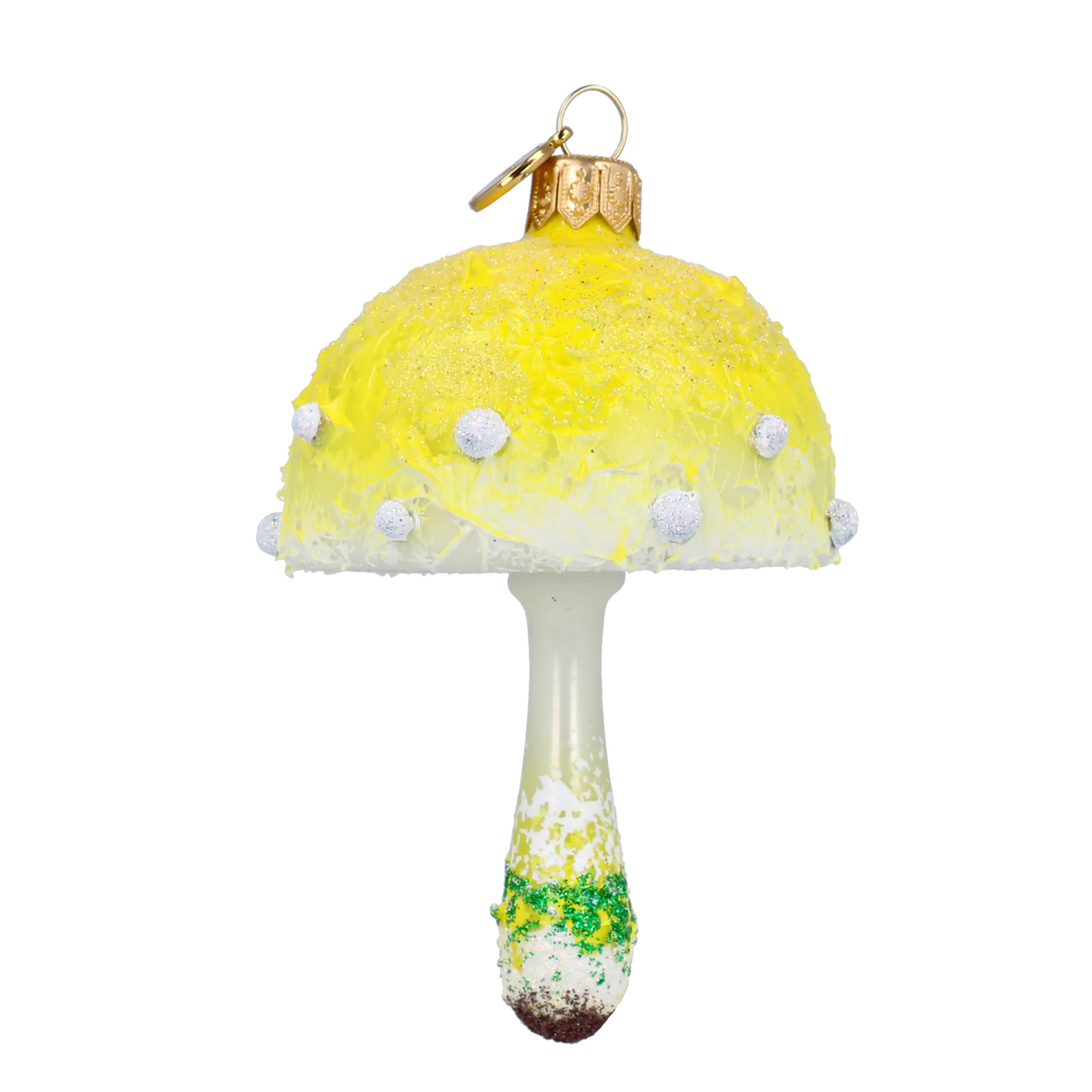Saffron Frost Sprout | Hand-Painted Glass Ornament | Blubom 2022-593