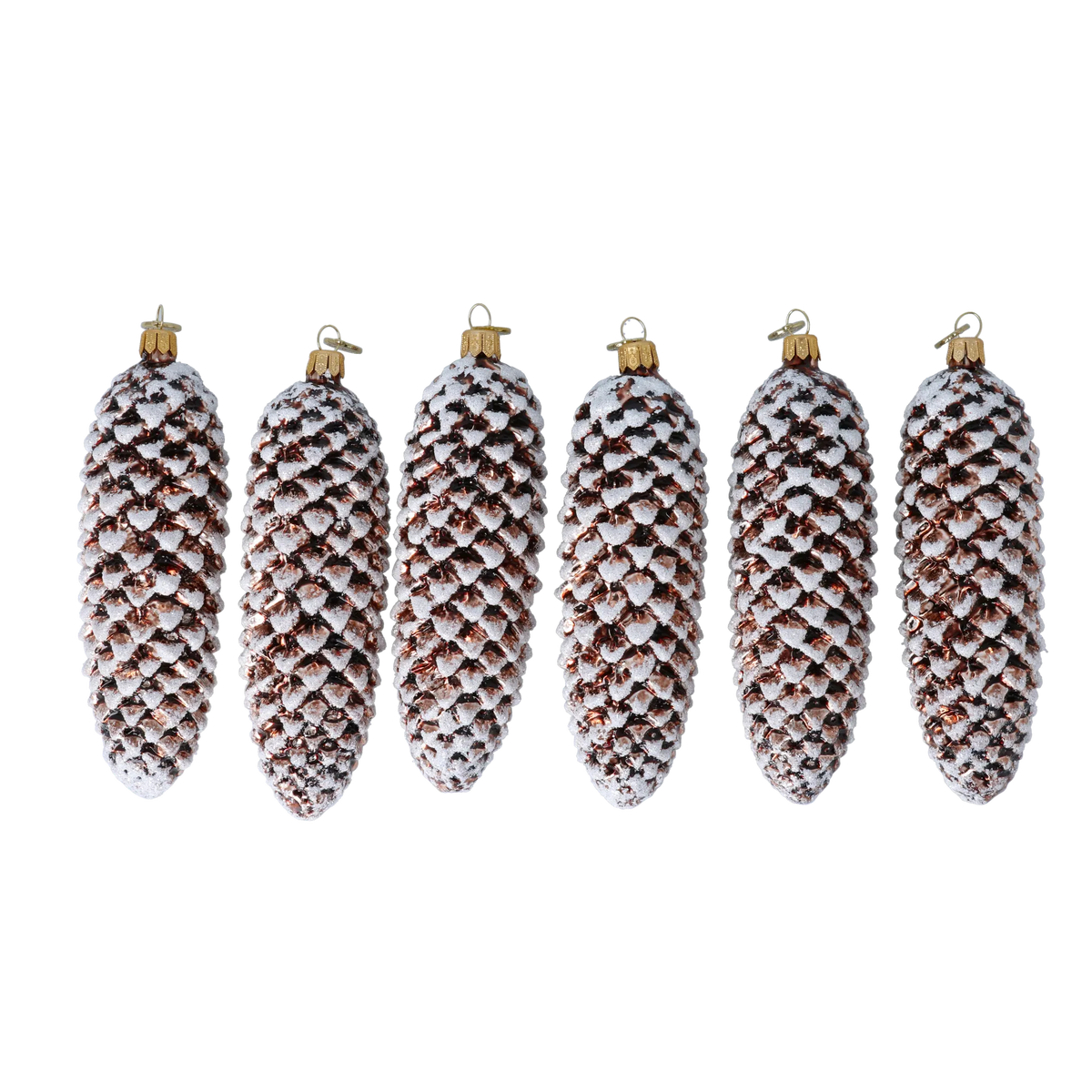 Bronze Frost Echo | Hand-Painted Glass Ornament | Blubom 2022-598