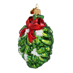 Secret Mistletoe Vow | Hand-Painted Glass Ornament | Blubom 2022-600