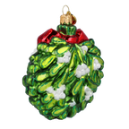 Secret Mistletoe Vow | Hand-Painted Glass Ornament | Blubom 2022-600