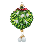 Verdant Tryst | Hand-Painted Glass Ornament | Blubom 2022-602
