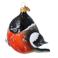 Crested Cardinal in Ember & Black