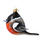 Vigilant Songbird | Hand-Painted Glass Ornament | Blubom 2022-621