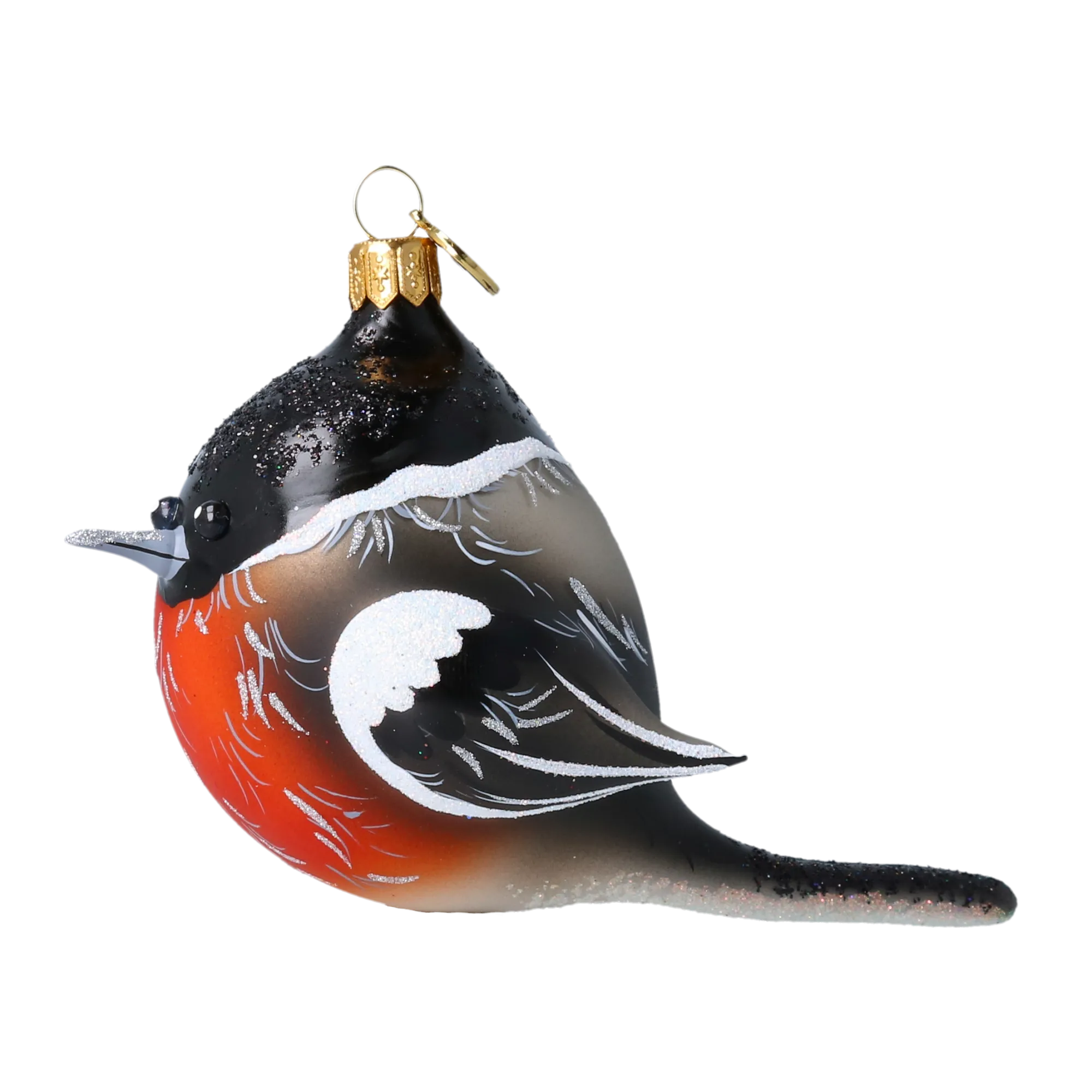 Vigilant Songbird | Hand-Painted Glass Ornament | Blubom 2022-621
