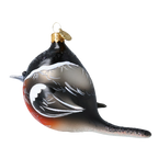Vigilant Songbird | Hand-Painted Glass Ornament | Blubom 2022-621