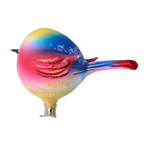 Vivid Dawn Songbird | Hand-Painted Glass Ornament | Blubom 2022-622