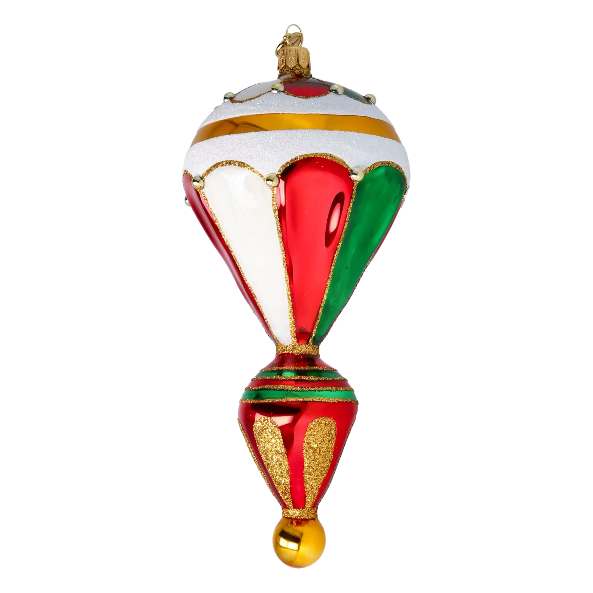 Royal Balloon Elegance Glass Christmas ornament Retro Glass Reflector Ornament