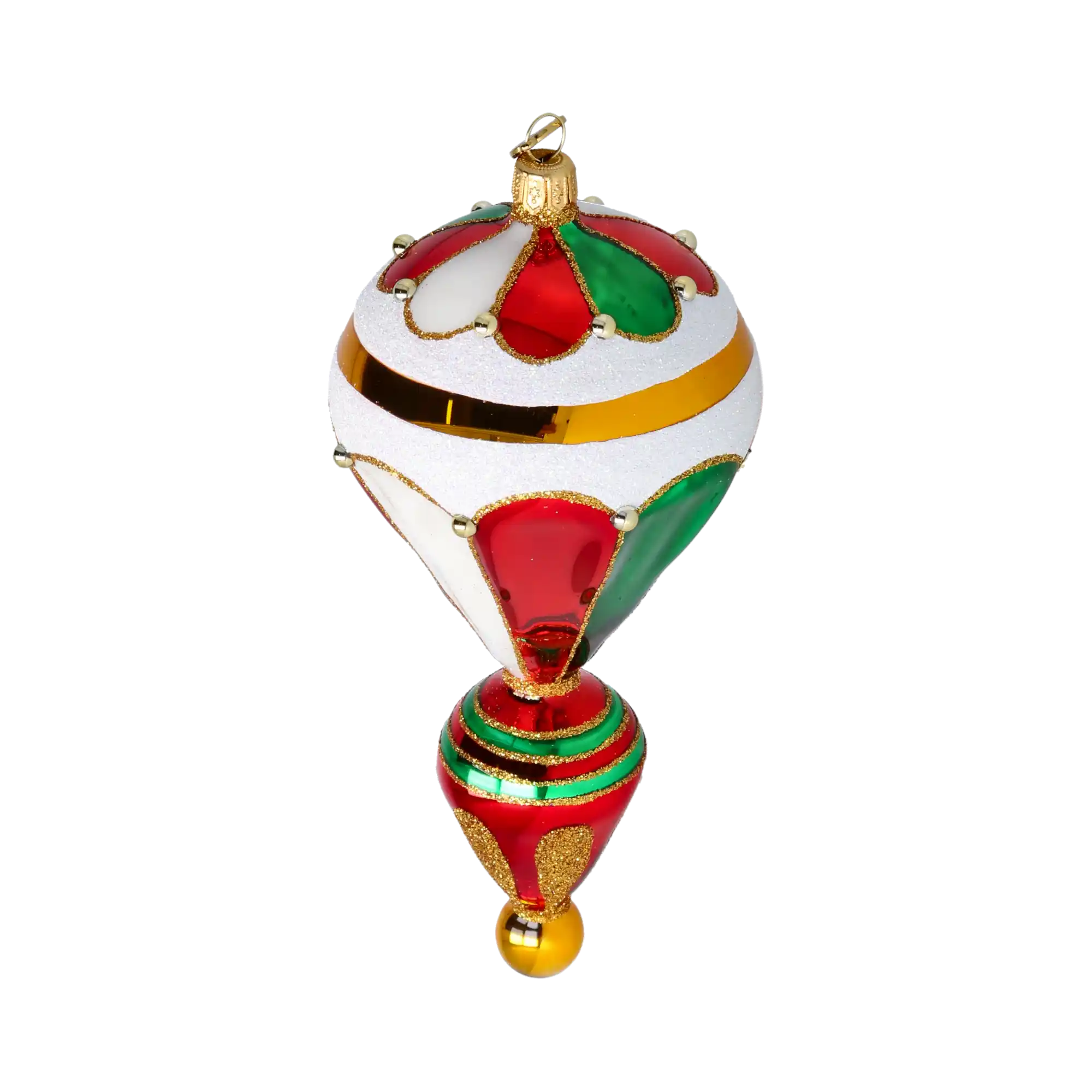 Royal Balloon Elegance Glass Christmas ornament Retro Glass Reflector Ornament