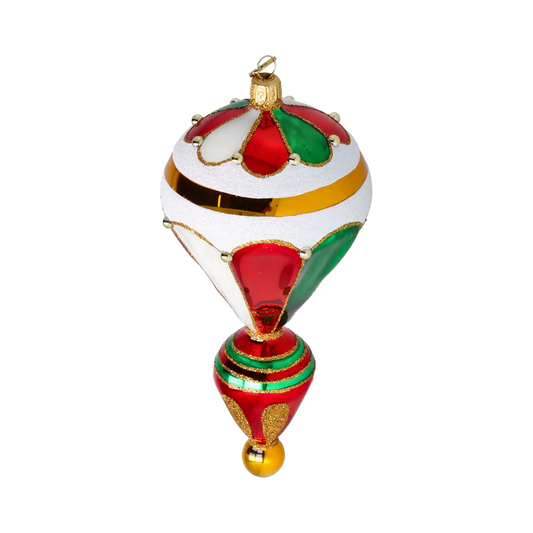 Royal Balloon Elegance Glass Christmas ornament Retro Glass Reflector Ornament