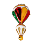 Gilded Ivory Zenith | Hand-Painted Glass Ornament | Blubom 2022-626