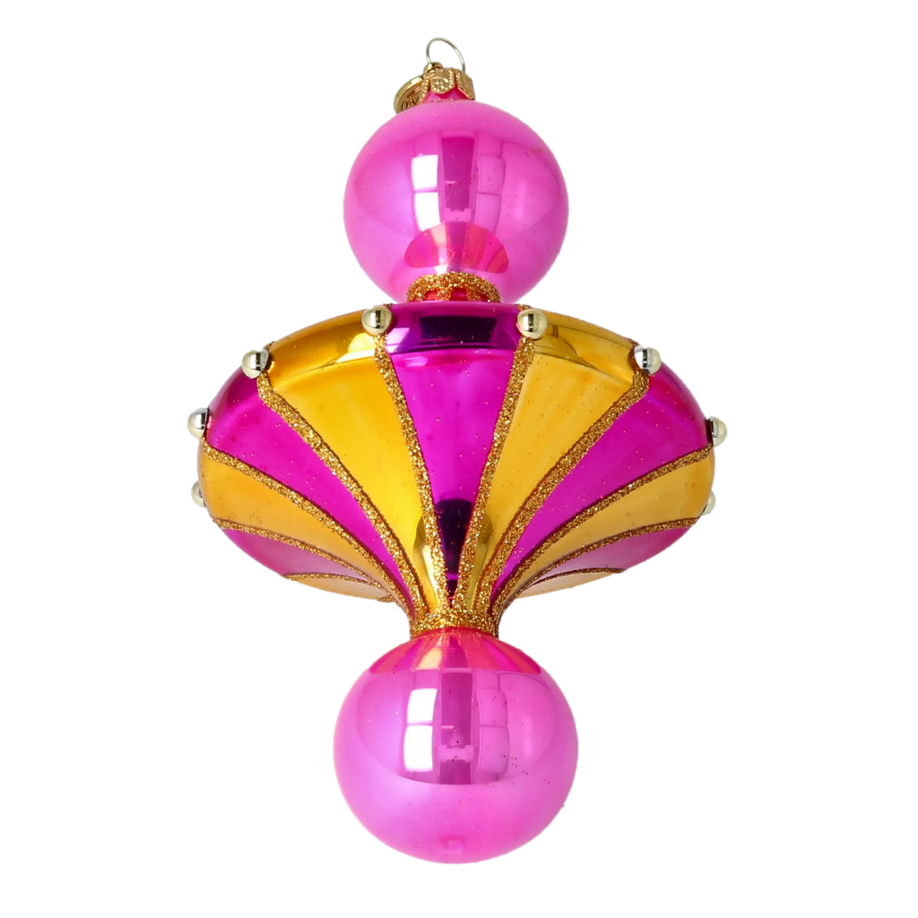 Cerise Zenith | Hand-Painted Glass Ornament | Blubom 2022-627