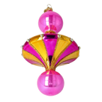 Cerise Zenith | Hand-Painted Glass Ornament | Blubom 2022-627