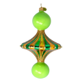 Verdant Meridian | Hand-Painted Glass Ornament | Blubom 2022-631