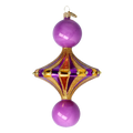 Gilded Amethyst Aria | Hand-Painted Glass Ornament | Blubom 2022-632