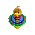 Load image into Gallery viewer, Colorful Swirl Handmade Glass Christmas ornament
