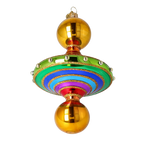 Amber Resonance | Hand-Painted Glass Ornament | Blubom 2022-633