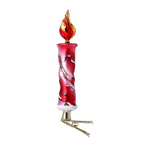 Crimson Vigil | Hand-Painted Glass Ornament | Blubom 2022-635