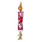 Crimson Vigil | Hand-Painted Glass Ornament | Blubom 2022-635