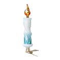 Load image into Gallery viewer, Winter Candle Magic Handmade Glass Christmas ornaments
