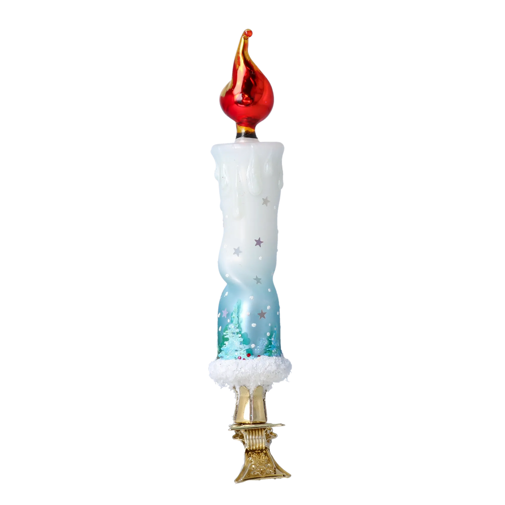 Alpine Vigil | Hand-Painted Glass Ornament | Blubom 2022-636