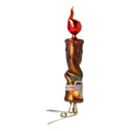 Spiced Amber Vigil | Hand-Painted Glass Ornament | Blubom 2022-639