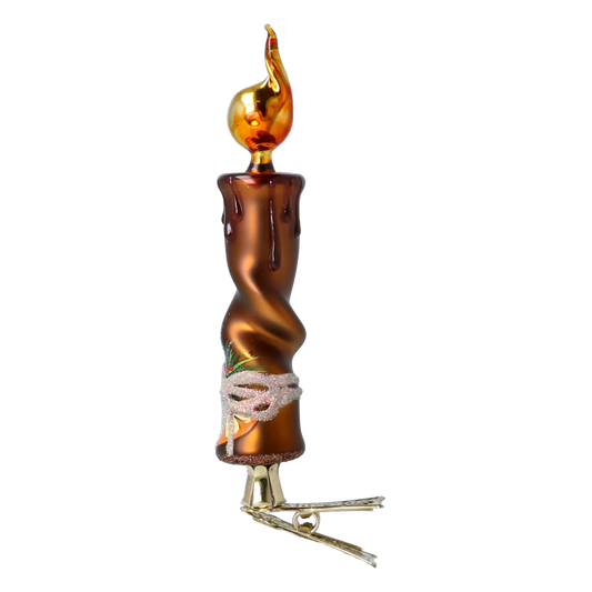 Dried Orange Candle Handmade Glass Christmas ornaments Candle 2022-639