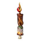 Spiced Amber Vigil | Hand-Painted Glass Ornament | Blubom 2022-639