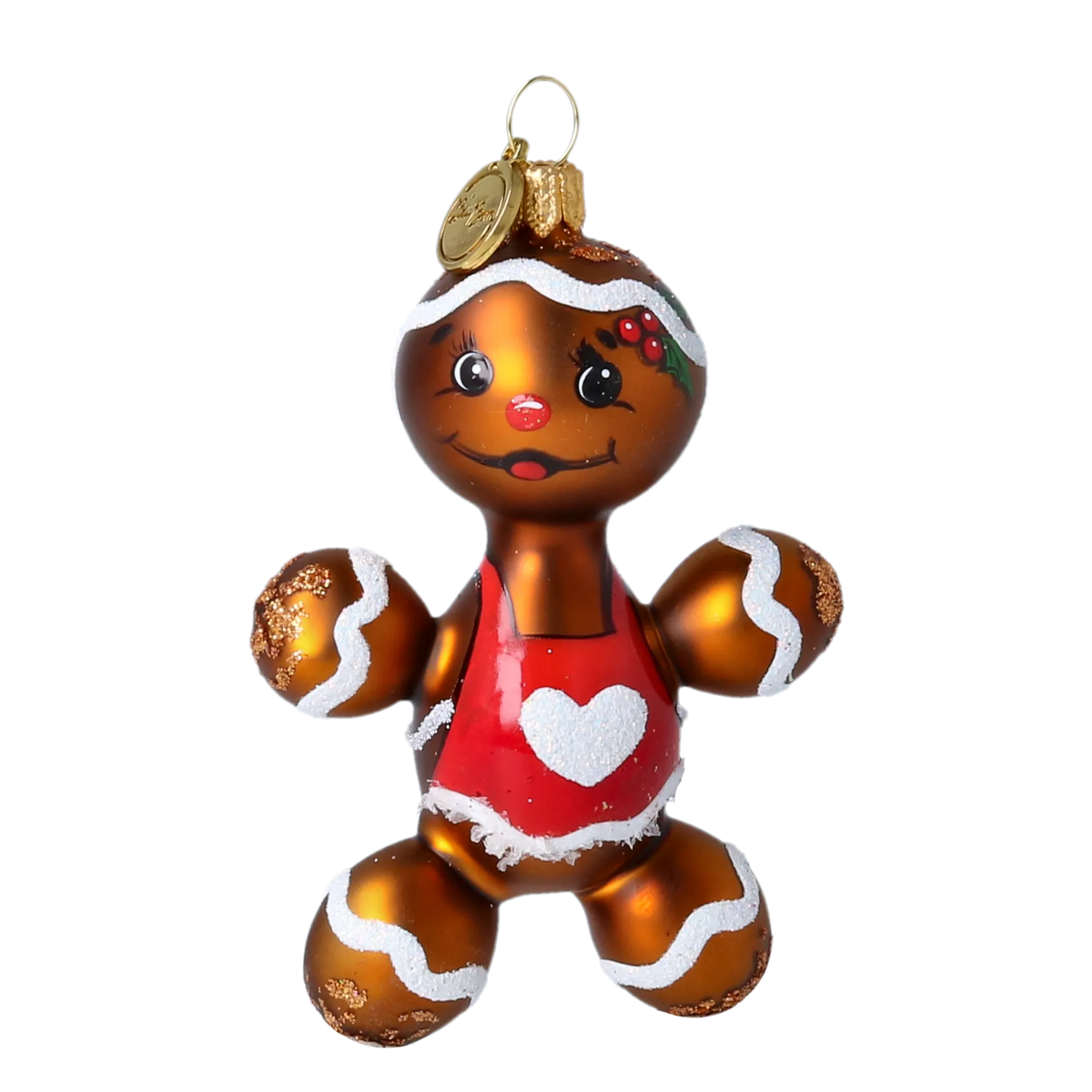 Kindhearted Spice Sweetheart | Hand-Painted Glass Ornament | Blubom 2022-640