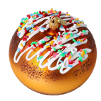 Amber Revelry | Hand-Painted Glass Ornament | Blubom 2022-648