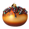 Amber Nectar Jubilee | Hand-Painted Glass Ornament | Blubom 2022-649