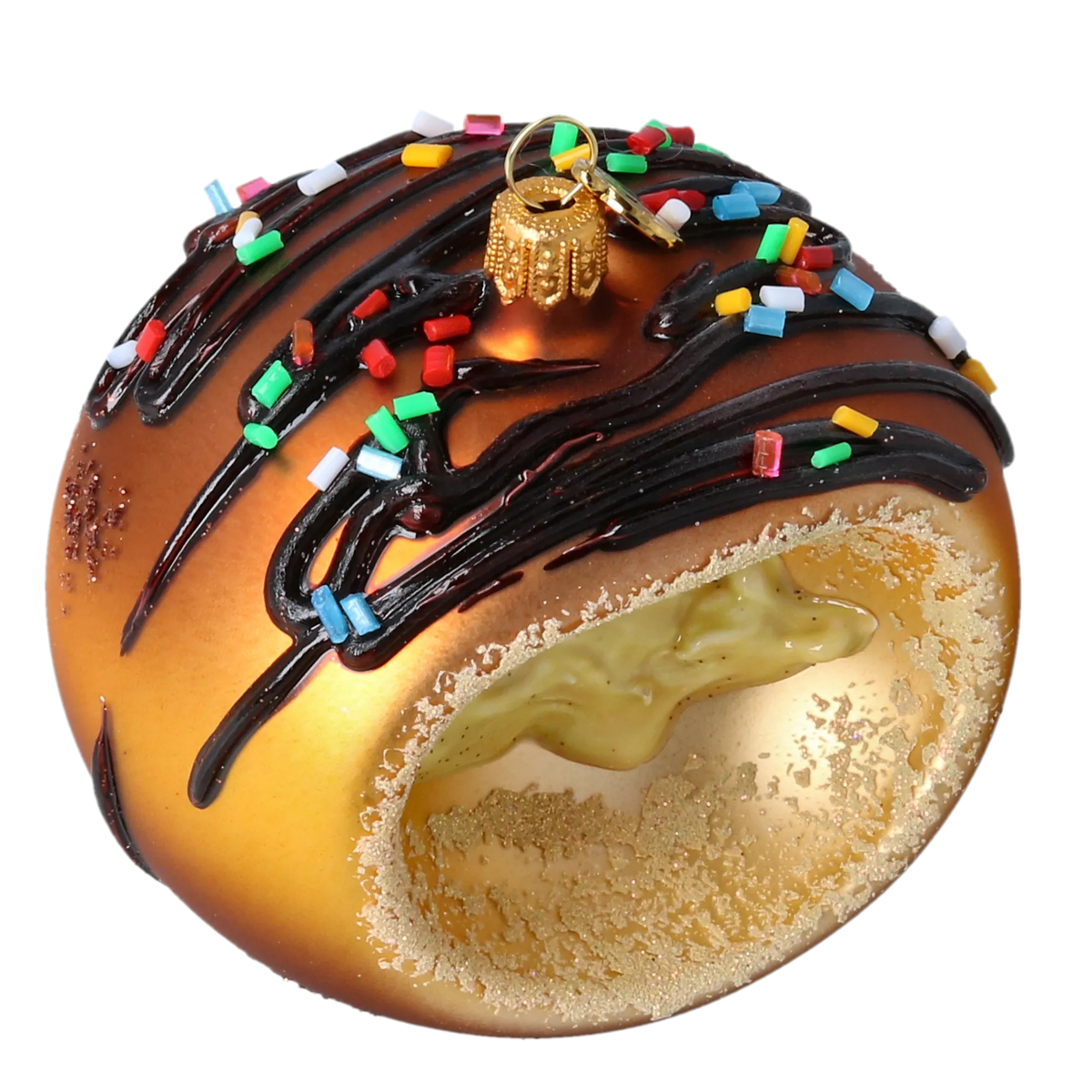 Amber Nectar Discovery | Hand-Painted Glass Ornament | Blubom 2022-650