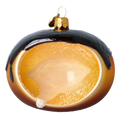 Velvet Cacao Drift | Hand-Painted Glass Ornament | Blubom 2022-651