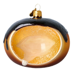Velvet Cacao Drift | Hand-Painted Glass Ornament | Blubom 2022-651