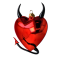 Load image into Gallery viewer, Forbidden Pulse | Hand-Painted Glass Ornament | Blubom 2022-655
