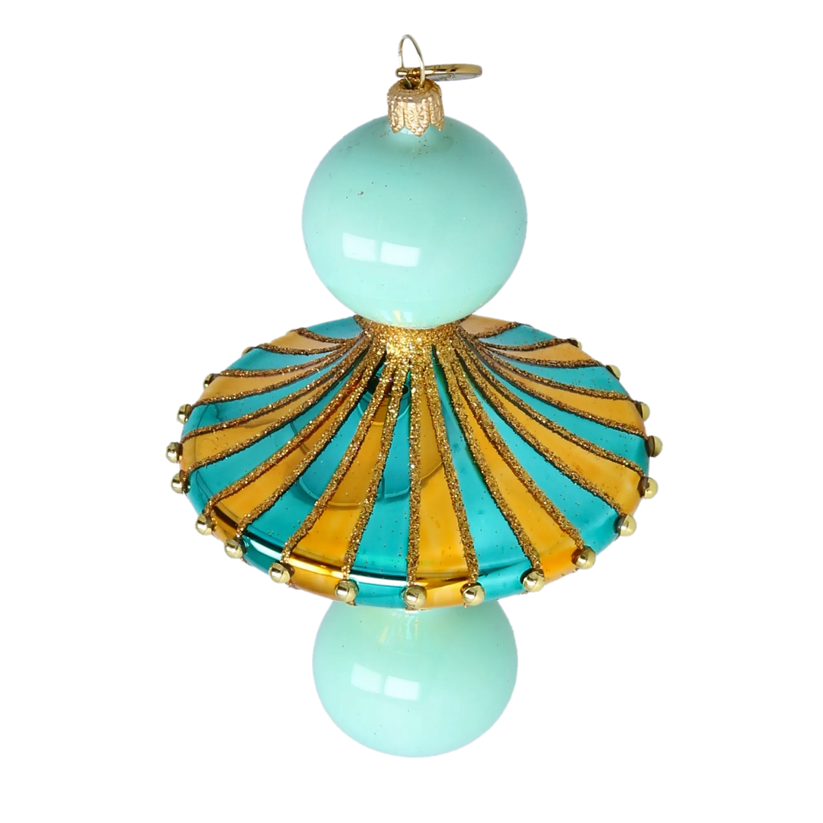 Beryl Fanfare | Hand-Painted Glass Ornament | Blubom 2022-657