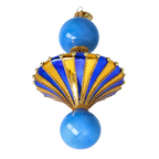 Azure Solstice | Hand-Painted Glass Ornament | Blubom 2022-658