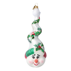 Ivory Holly Snowman Swirl