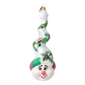 Mirthful Holly Spire | Hand-Painted Glass Ornament | Blubom 2022-660