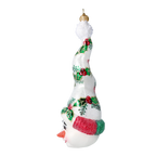 Mirthful Holly Spire | Hand-Painted Glass Ornament | Blubom 2022-660