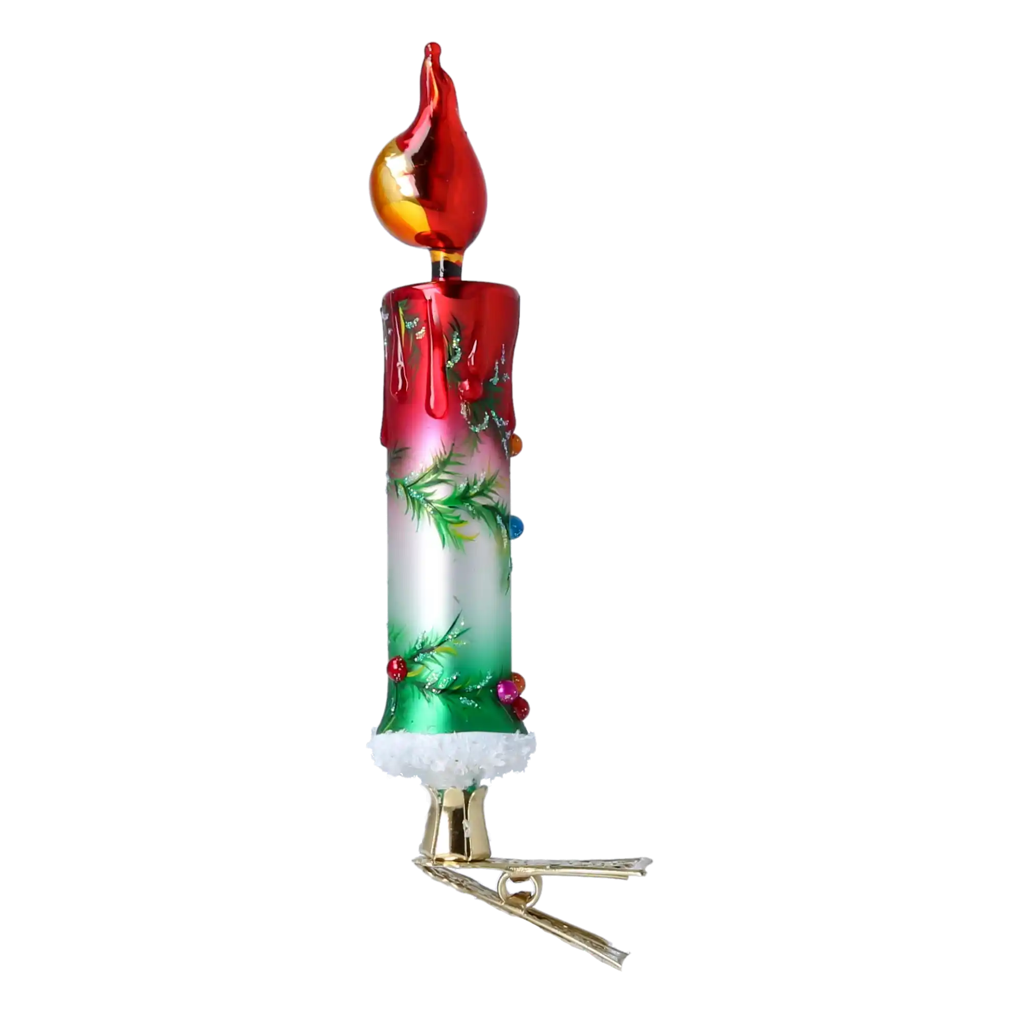 Tree Branch Glow  Handmade Glass Christmas ornaments Candle