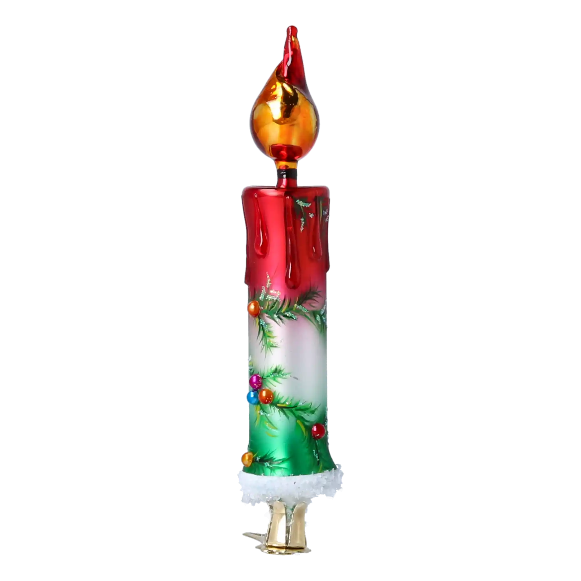 Tree Branch Glow  Handmade Glass Christmas ornaments Candle
