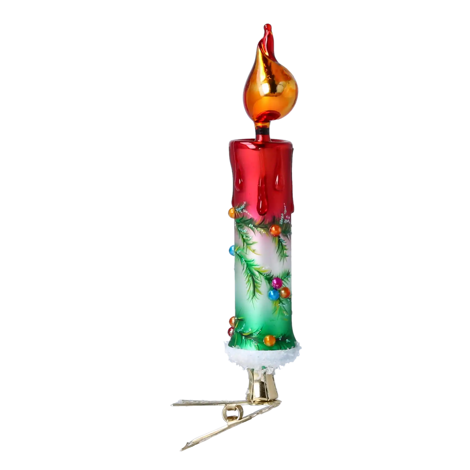Tree Branch Glow  Handmade Glass Christmas ornaments Candle