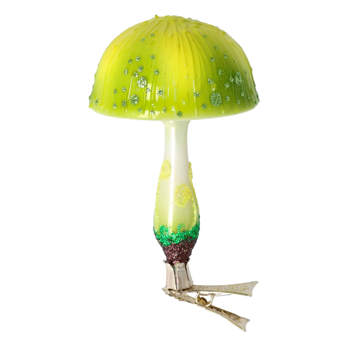 Verdant Moss Sentinel | Hand-Painted Glass Ornament | Blubom 2022-680