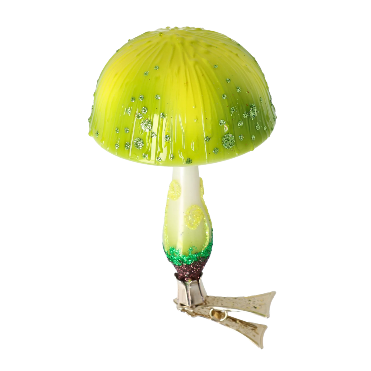 Verdant Moss Sentinel | Hand-Painted Glass Ornament | Blubom 2022-680