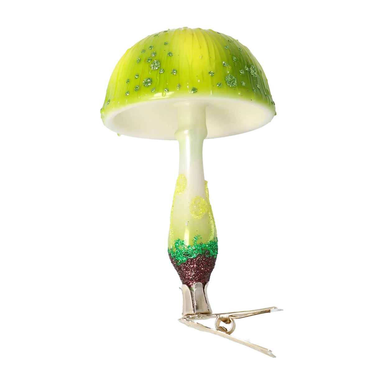Verdant Moss Sentinel | Hand-Painted Glass Ornament | Blubom 2022-680