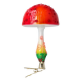 Load image into Gallery viewer, Fairyland's Mushroom. Handmade Glass Christmas ornament. 2022-681
