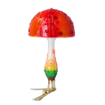 Load image into Gallery viewer, Fairyland's Mushroom. Handmade Glass Christmas ornament. 2022-681
